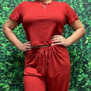 2 piece lounge set choice of Blue or Red set